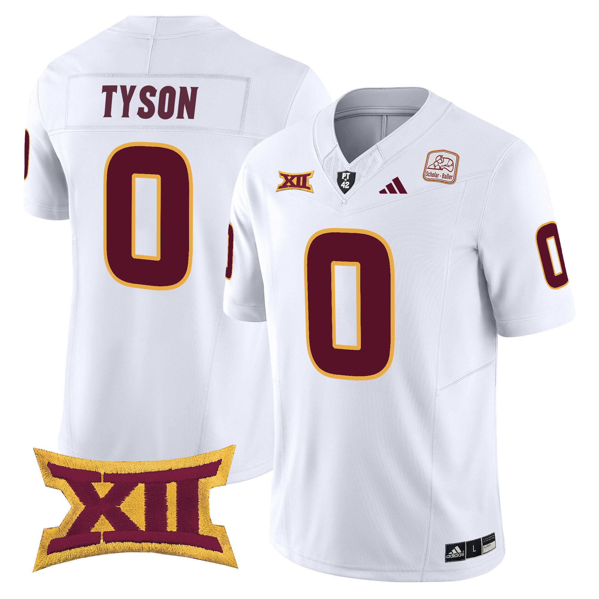 Men Arizona State Sun Devils #0 Tyson White Red 2024 Vapor Limited NCAA Jersey